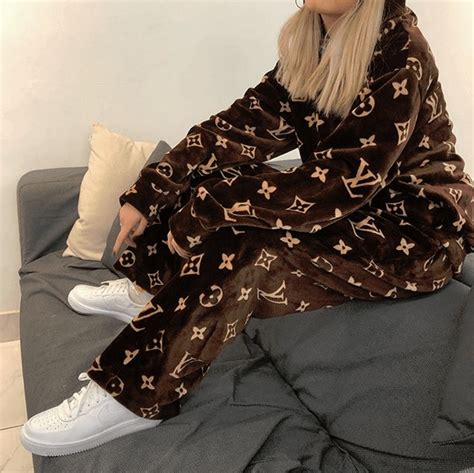 lv pajamas set|louis vuitton pajama set.